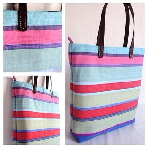 Horizontal stripes bag